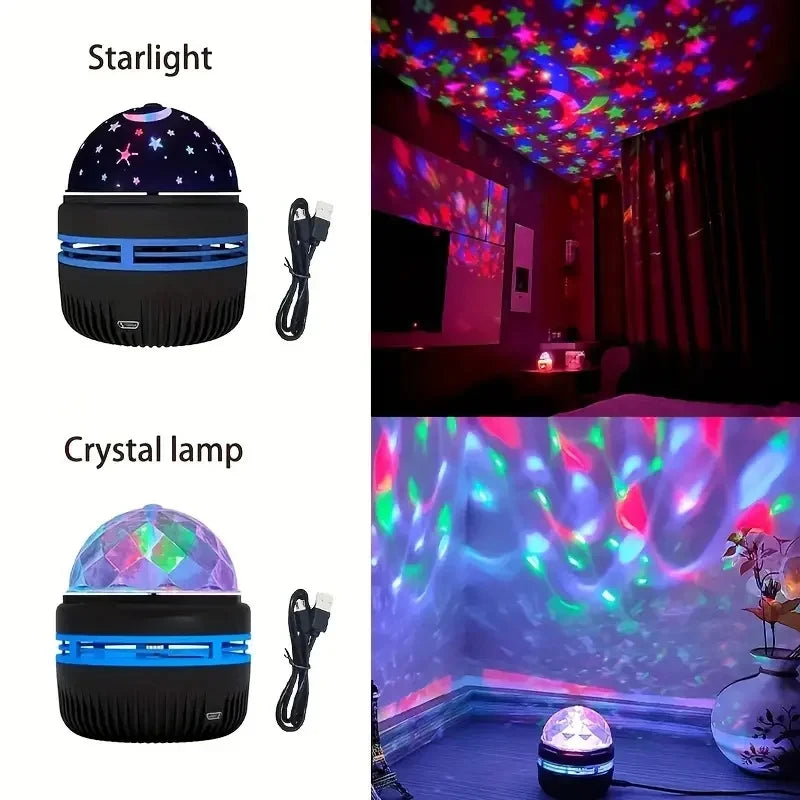 Star & Galaxy Projector Night Light – 7 Colors