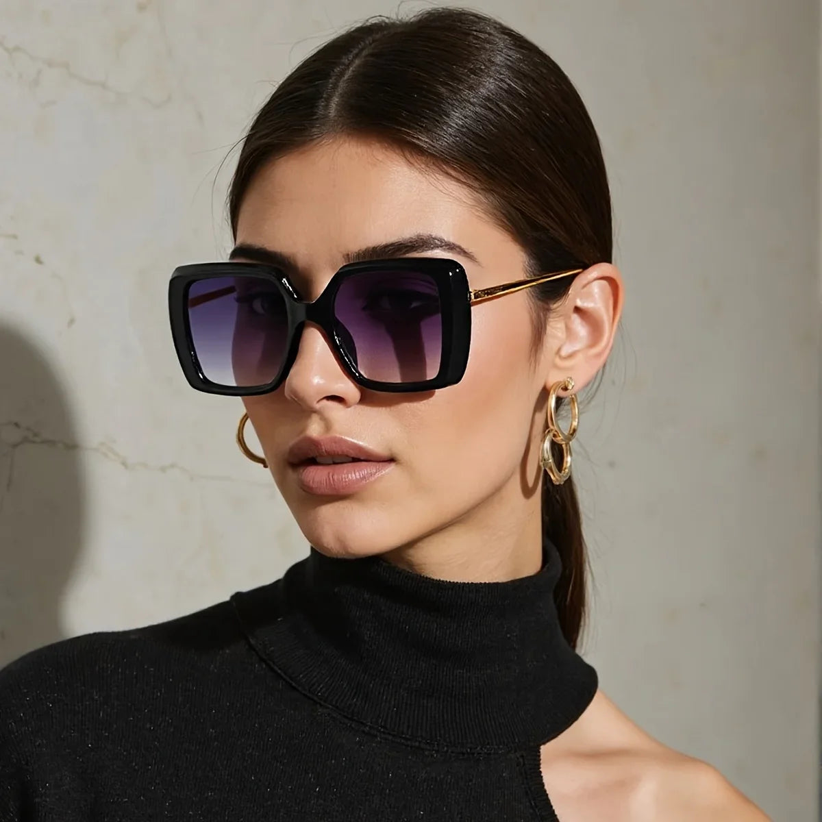 Vintage Trendy Sunglasses for Women – Metal Frame Gradient