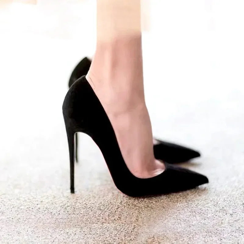 Women Suede High Heels Pumps – Stiletto Office & Party Shoes