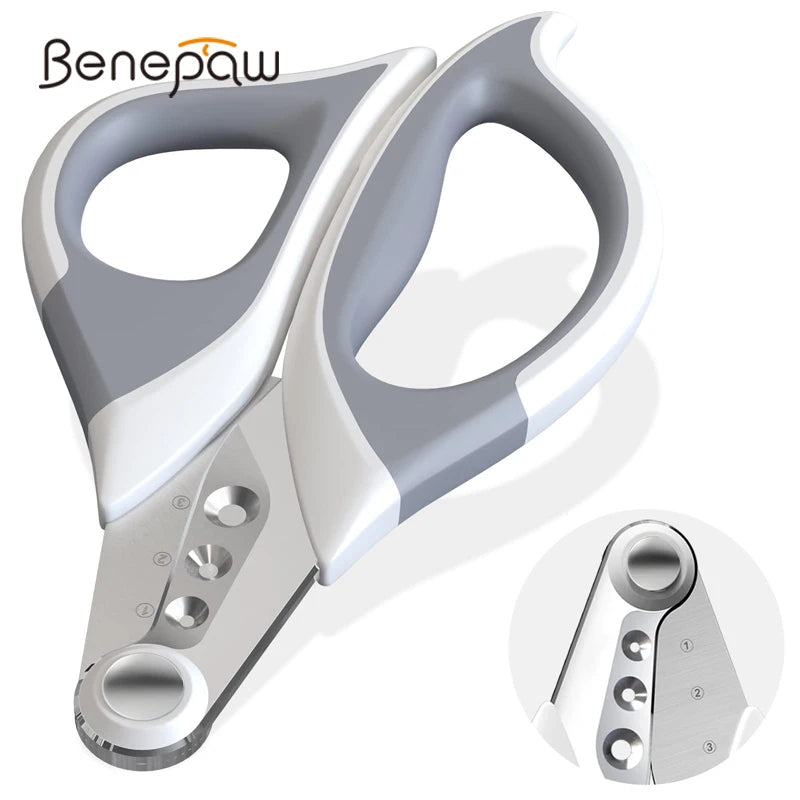 Benepaw 3-Hole Pet Nail Clipper | Safe Grooming for Cats & Small Animals