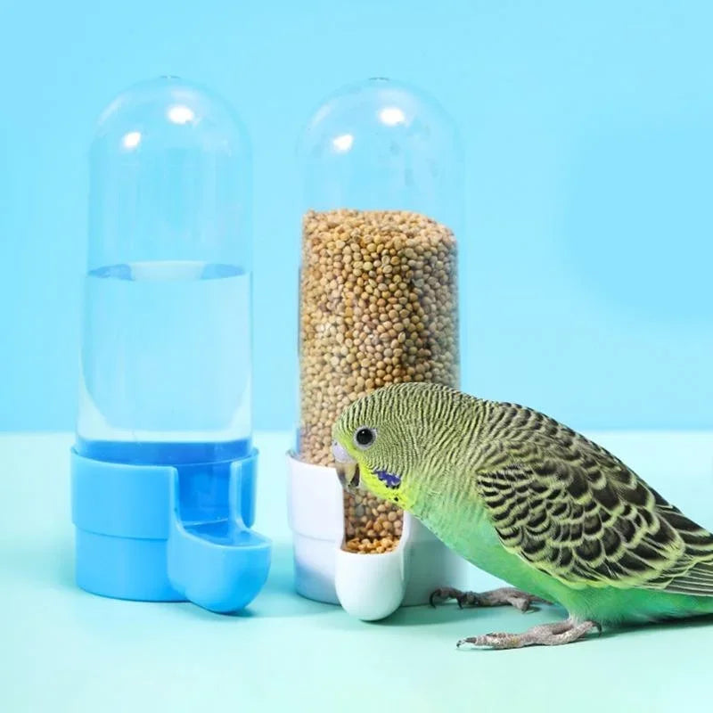 Hanging Bird Feeder & Water Dispenser | Cage Accessory for Parrots