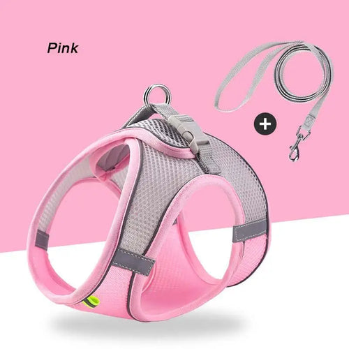 Adjustable Reflective Pet Harness with Leash | Escape-Proof Vest