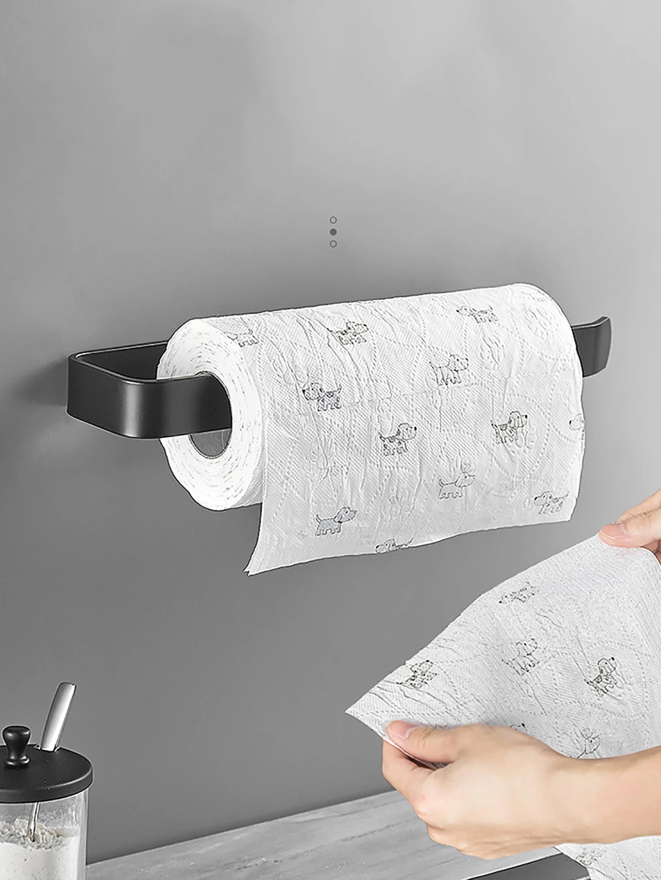 Adhesive Paper Towel & Tissue Roll Holder