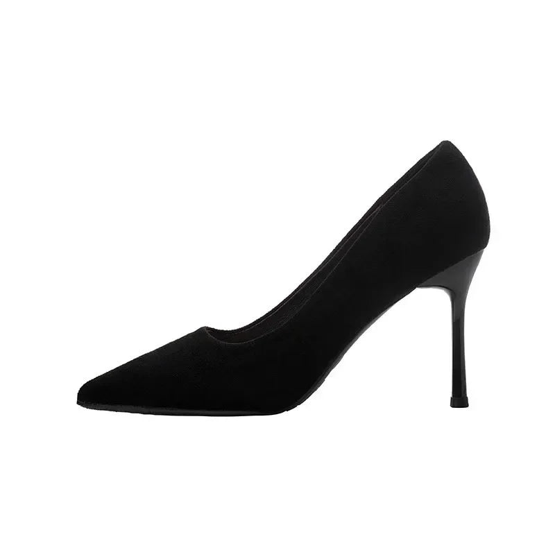 Women Suede High Heels Pumps – Stiletto Office & Party Shoes