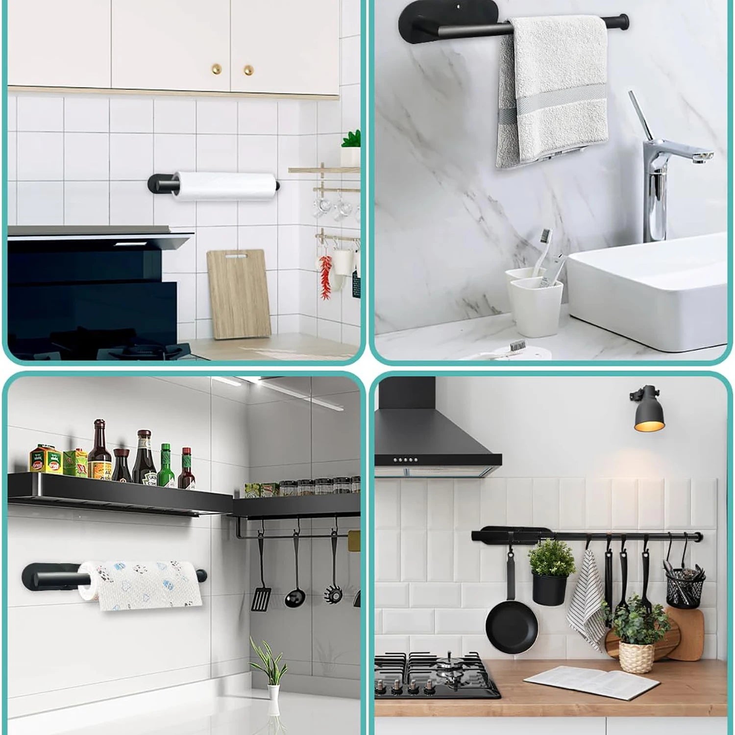 Adhesive Paper Towel & Tissue Roll Holder