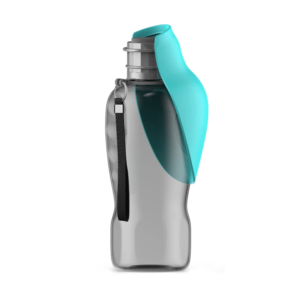 Portable Dog Water Bottle 800ml | Travel Drinking Bowl for Pets