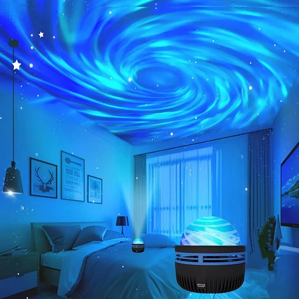 Star & Galaxy Projector Night Light – 7 Colors