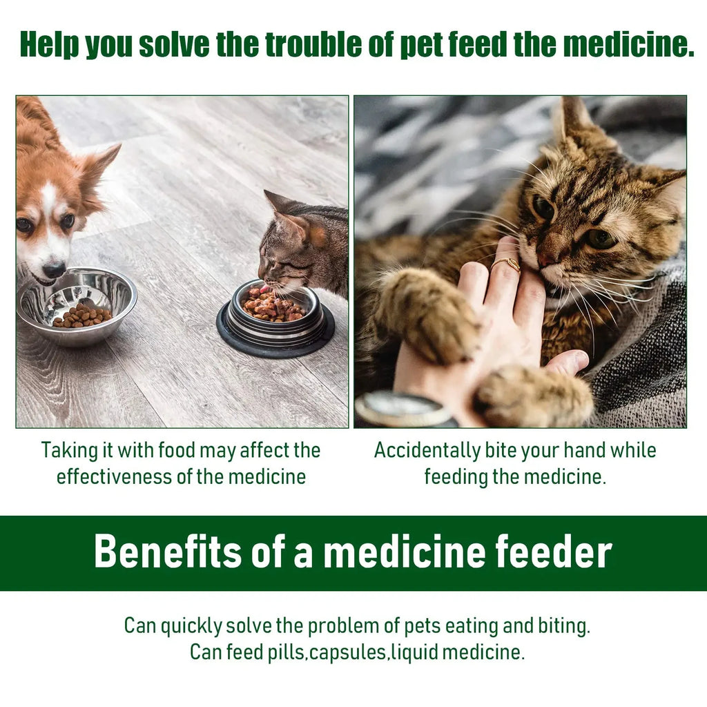 Pet Pill & Medication Dispenser | Easy Feeding Stick for Cats & Dogs
