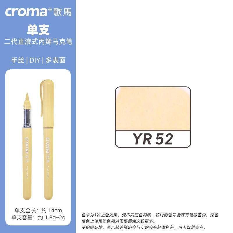 Croma 160 Colors Refillable Acrylic Markers – Washable