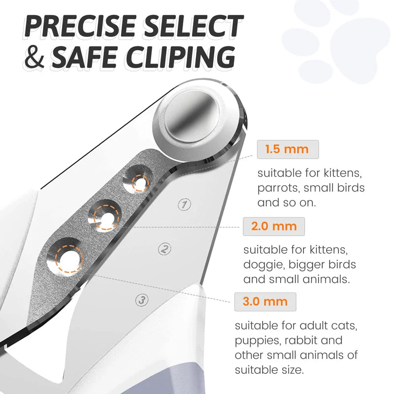Benepaw 3-Hole Pet Nail Clipper | Safe Grooming for Cats & Small Animals