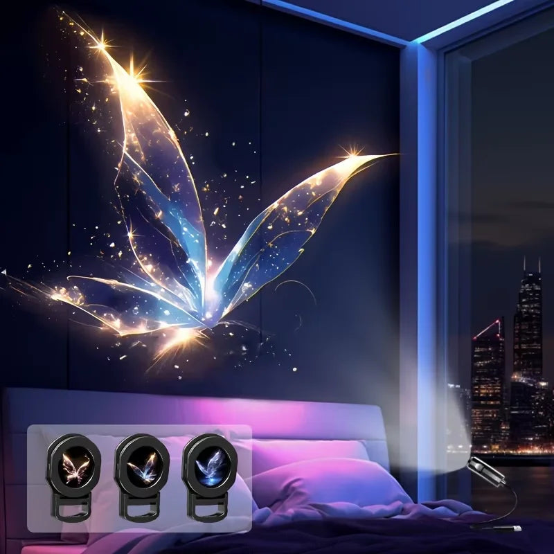 USB LED Projector Night Light – Ocean & Animal Patterns