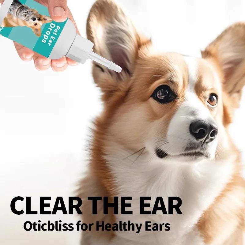 Pet Ear Wash Cleaner for Cats & Dogs | Ear Mite & Odor Care