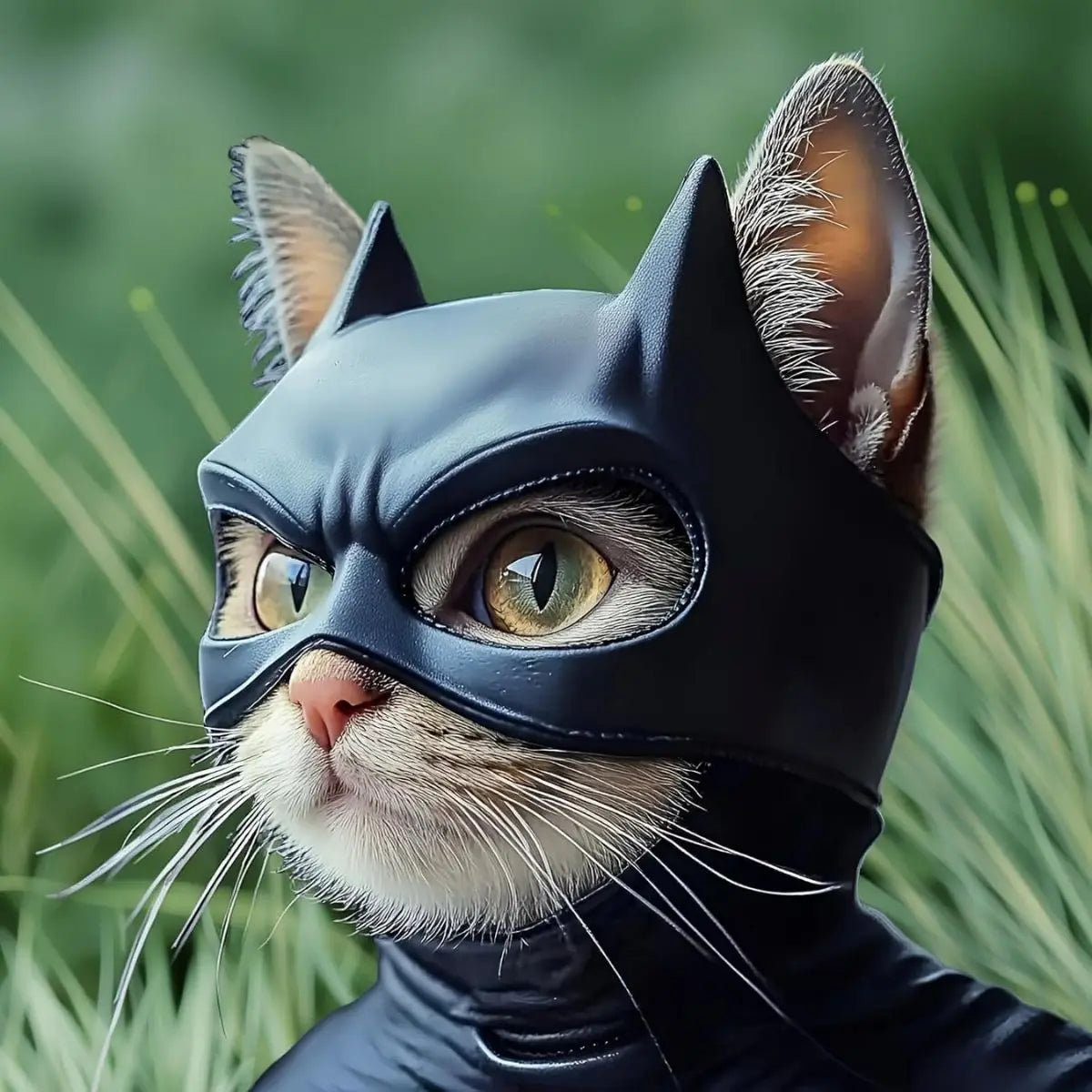 Cat Bat Mask Costume | Feline Role-Play Headpiece Accessory