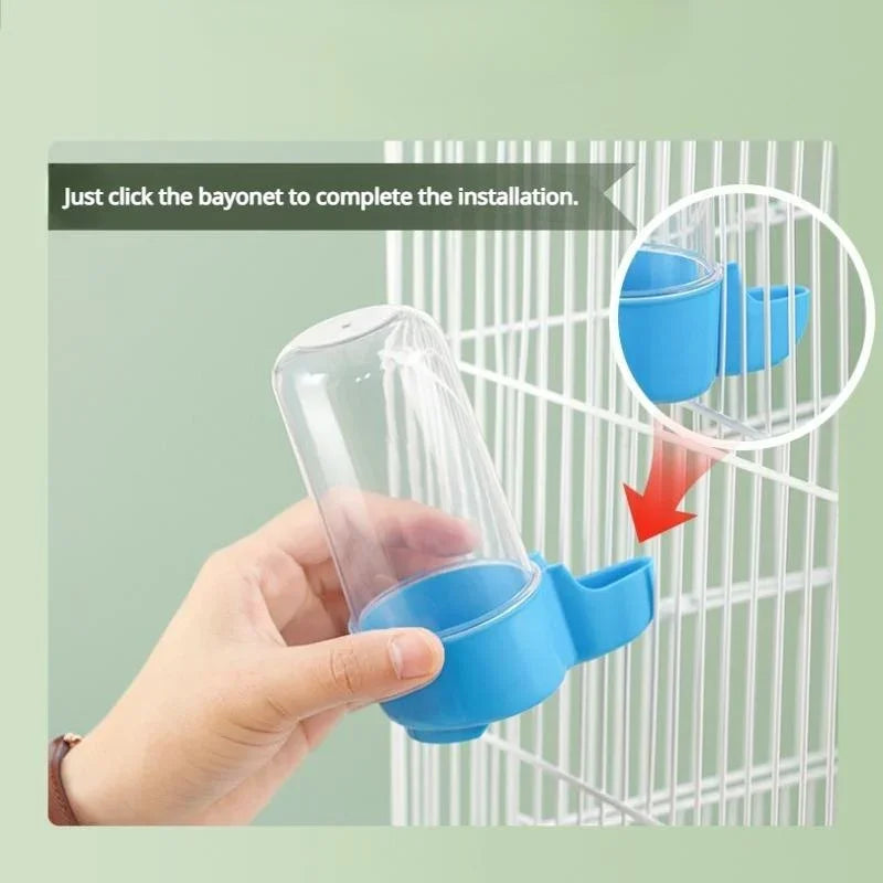 Hanging Bird Feeder & Water Dispenser | Cage Accessory for Parrots
