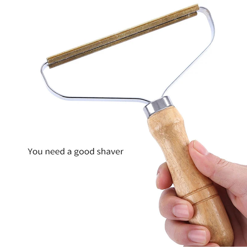 Portable Pet Hair Lint Remover Brush | Manual Roller for Sofa & Clothes