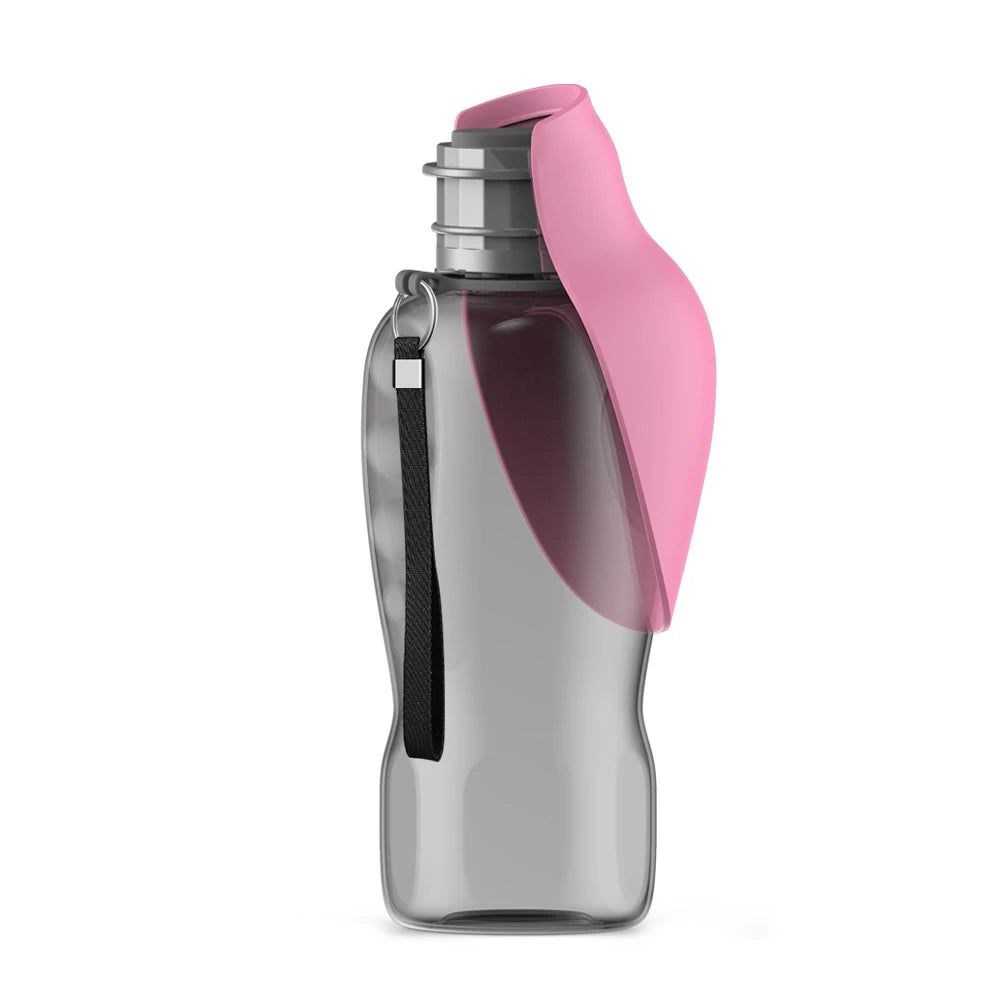 Portable Dog Water Bottle 800ml | Travel Drinking Bowl for Pets
