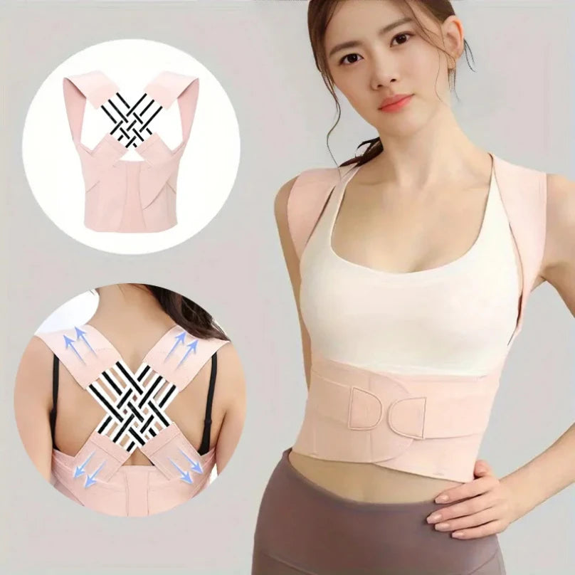 Posture Corrector for Women & Men – Adjustable Back Brace