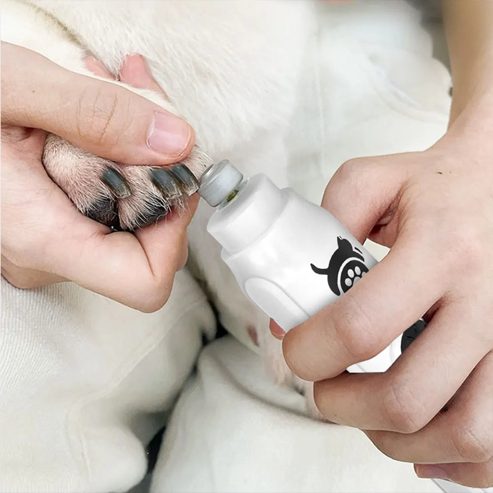 Electric Pet Nail Grinder | 3-Speed Rechargeable for Dogs & Cats