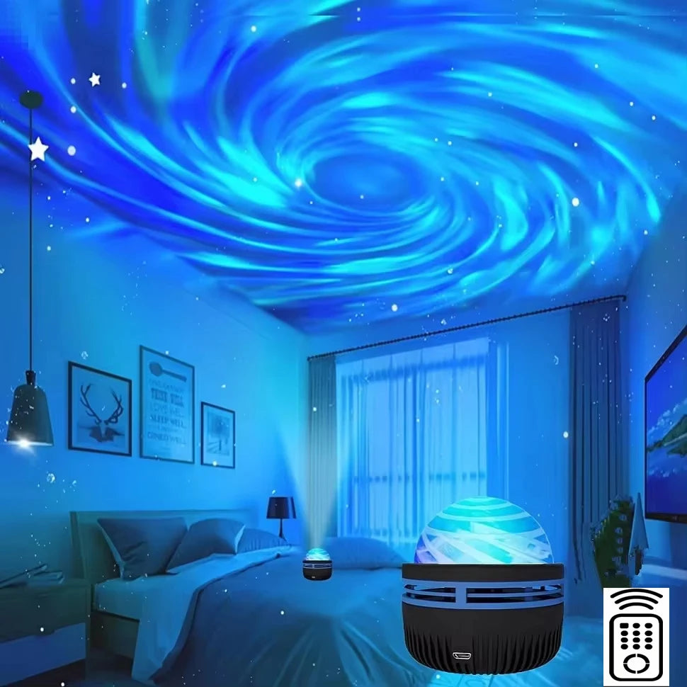 Star & Galaxy Projector Night Light – 7 Colors