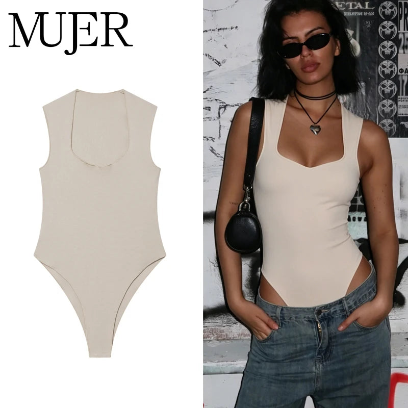 Sexy Corset Bodysuit for Women – Sleeveless Summer Top