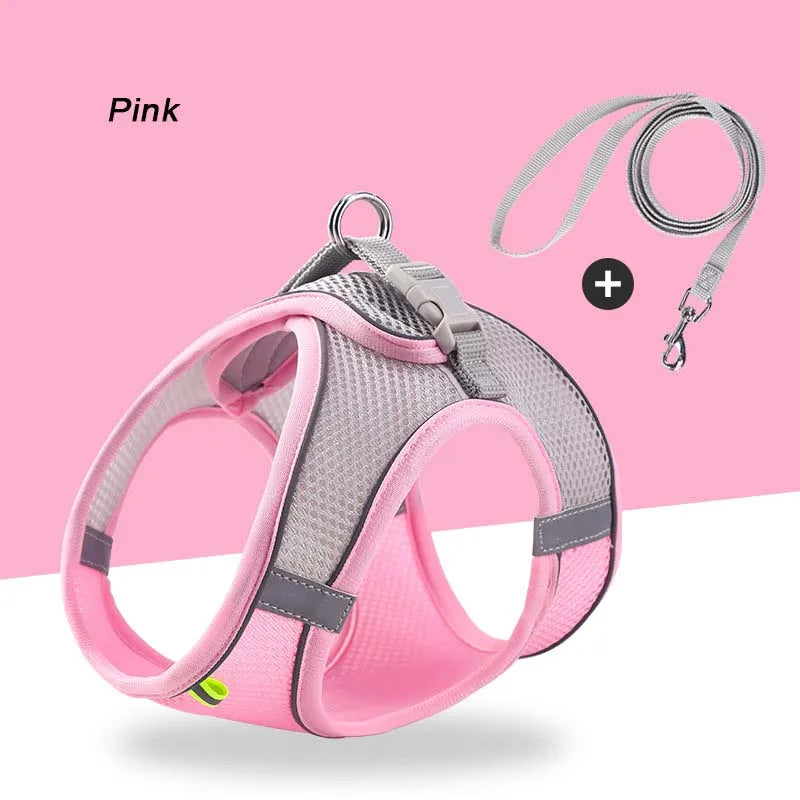 Adjustable Reflective Pet Harness with Leash | Escape-Proof Vest