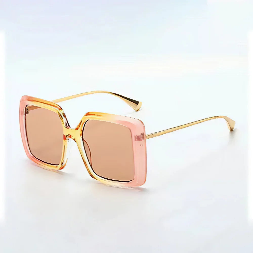 Vintage Trendy Sunglasses for Women – Metal Frame Gradient