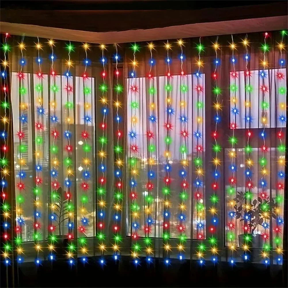 USB LED Curtain Fairy Lights – Multicolor, Warm & Whit