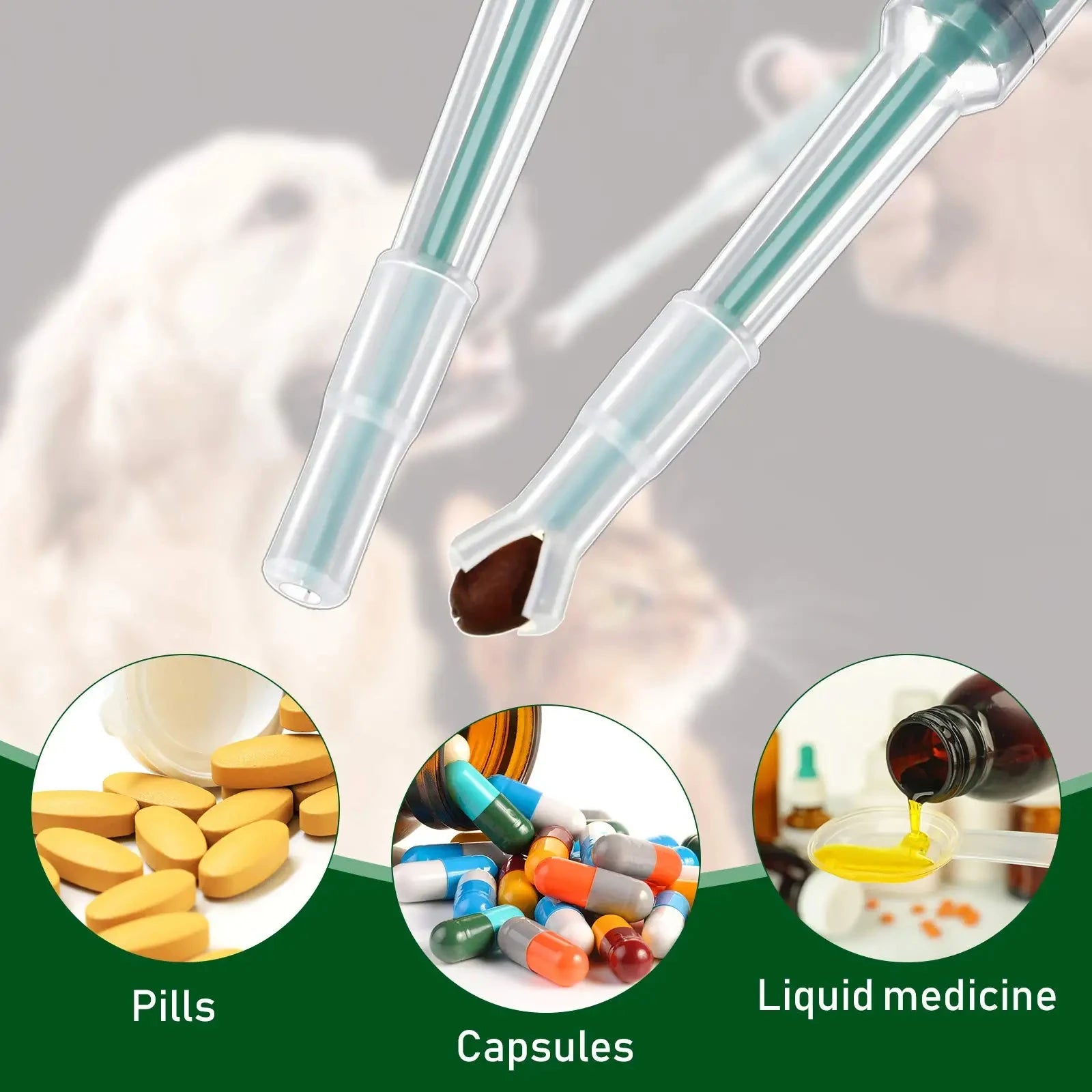 Pet Pill & Medication Dispenser | Easy Feeding Stick for Cats & Dogs