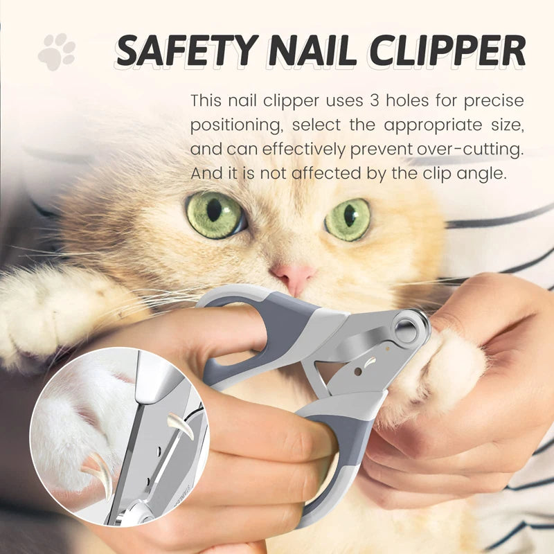 Benepaw 3-Hole Pet Nail Clipper | Safe Grooming for Cats & Small Animals
