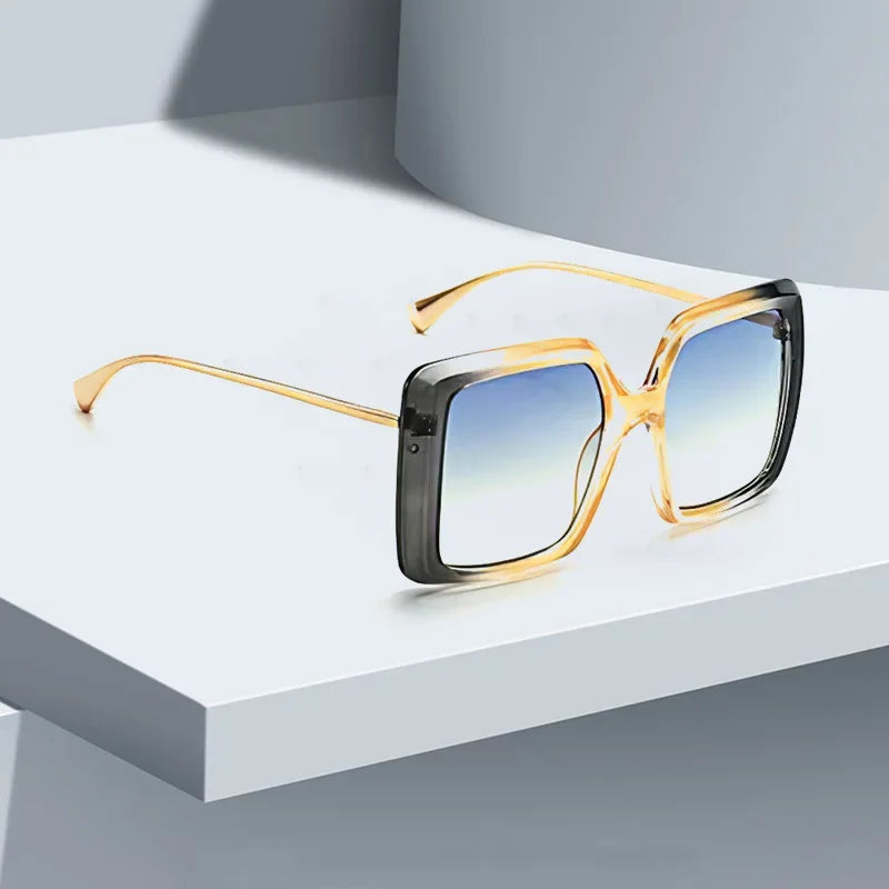 Vintage Trendy Sunglasses for Women – Metal Frame Gradient