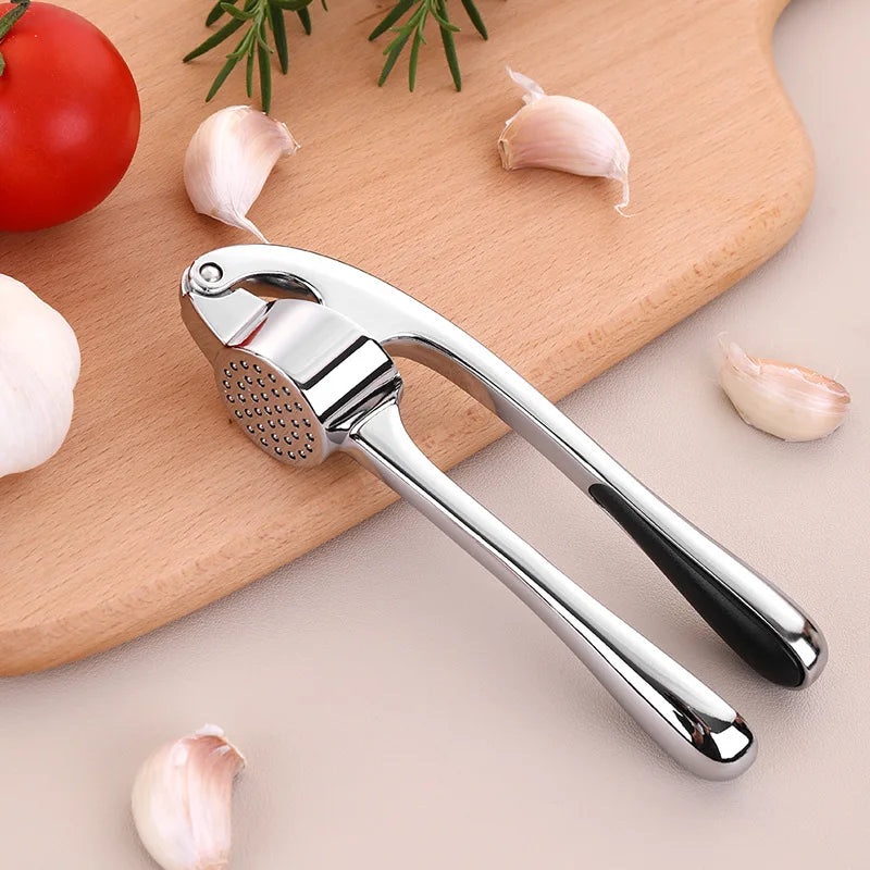 Stainless Steel Garlic Press & Smasher