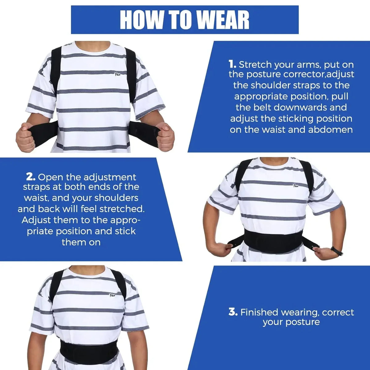 Posture Corrector for Men & Women – Back Brace