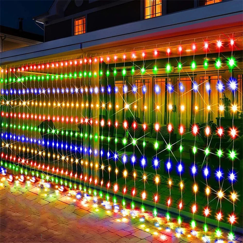 USB LED Curtain Fairy Lights – Multicolor, Warm & Whit