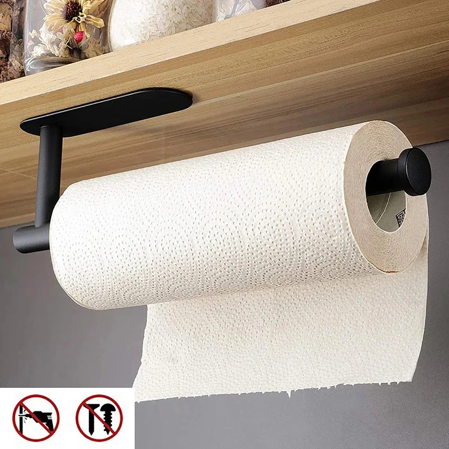 Adhesive Paper Towel & Tissue Roll Holder