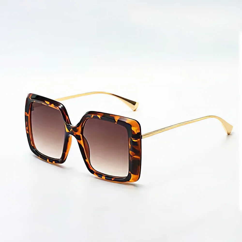 Vintage Trendy Sunglasses for Women – Metal Frame Gradient