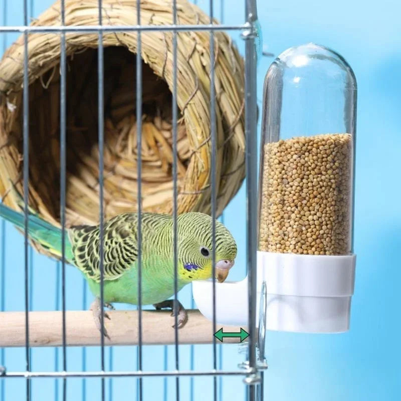 Hanging Bird Feeder & Water Dispenser | Cage Accessory for Parrots