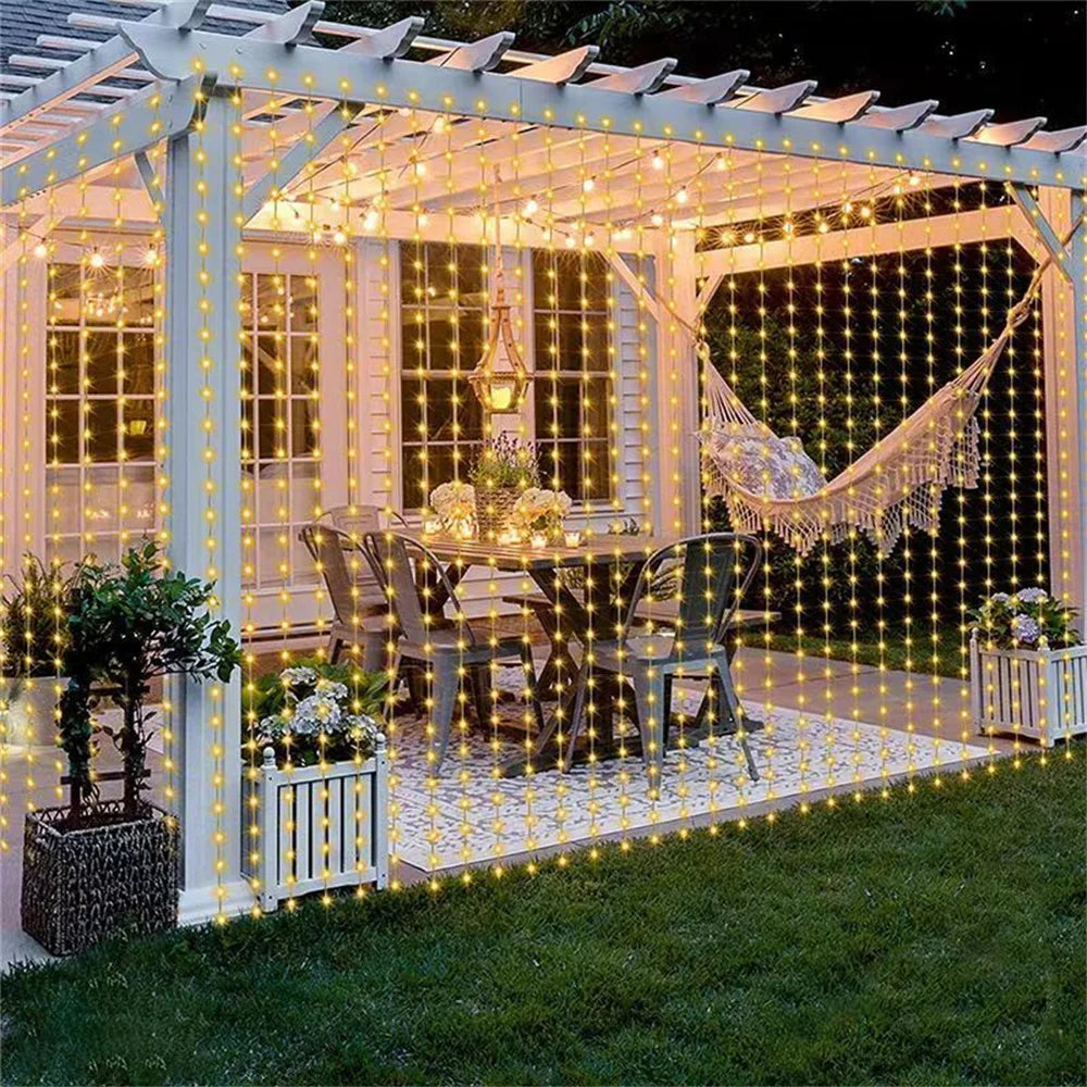 USB LED Curtain Fairy Lights – Multicolor, Warm & Whit
