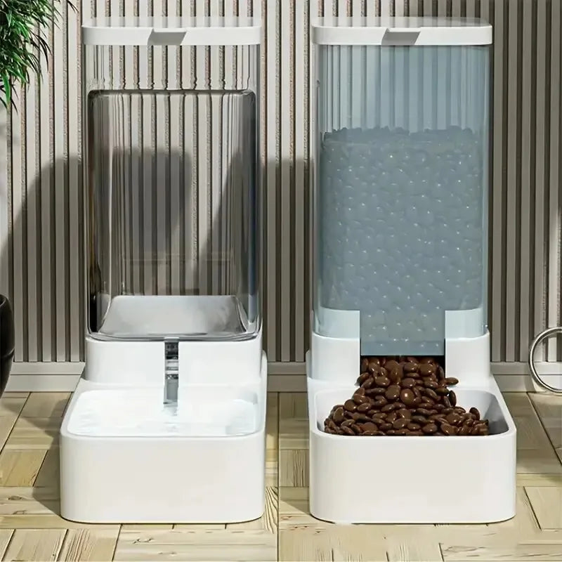 Automatic Pet Gravity Feeder & Waterer Set | For Cats & Dogs