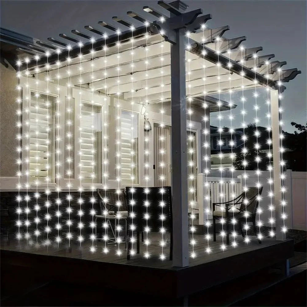 USB LED Curtain Fairy Lights – Multicolor, Warm & Whit