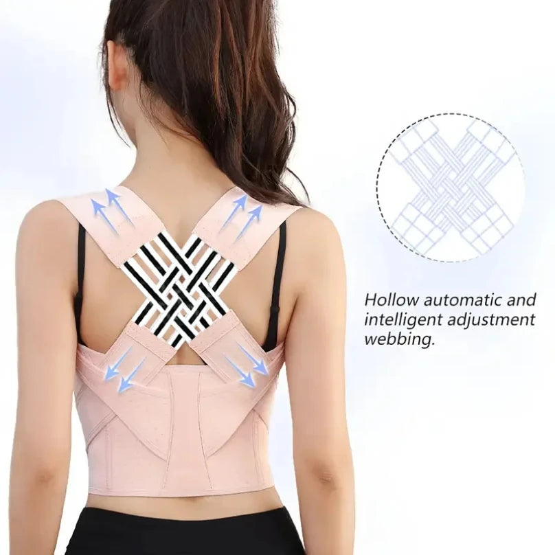 Posture Corrector for Women & Men – Adjustable Back Brace