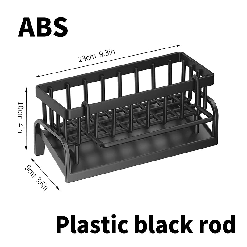 Stainless Steel Sink Drain Rack & Sponge Holder