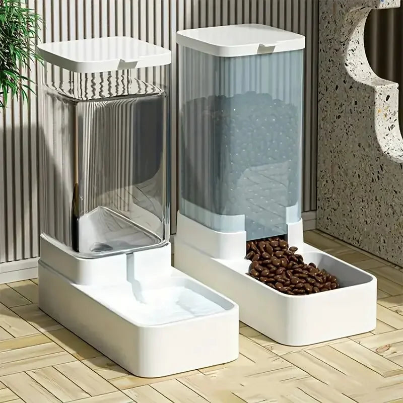 Automatic Pet Gravity Feeder & Waterer Set | For Cats & Dogs