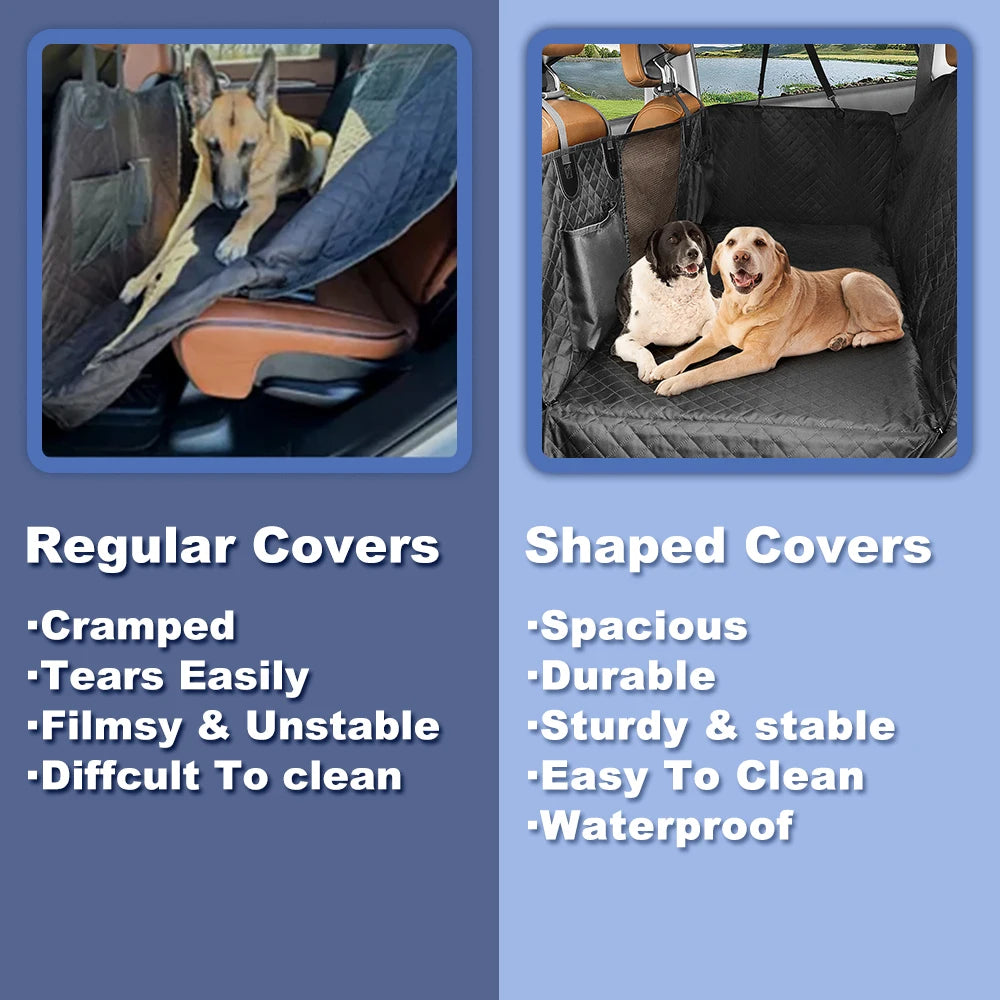 Dog Car Back Seat Extender | Waterproof Hammock Safety Mat