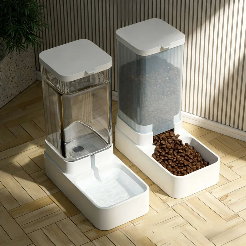 Automatic Pet Gravity Feeder & Waterer Set | For Cats & Dogs