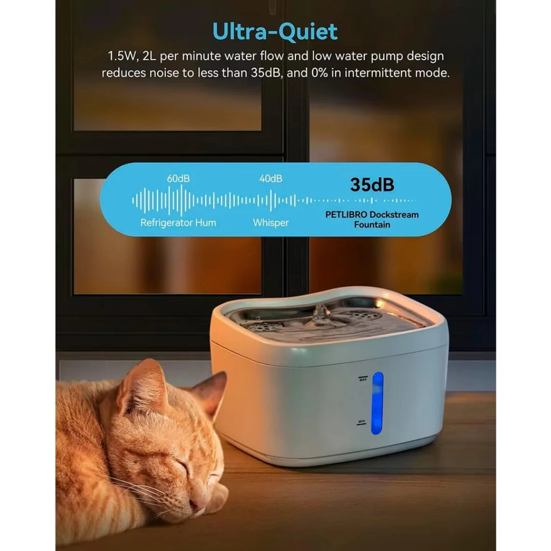 Smart Cat Water Fountain with APP Control | 2.5L Stainless Steel
