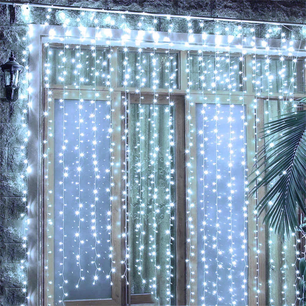 USB LED Curtain Fairy Lights – Multicolor, Warm & Whit