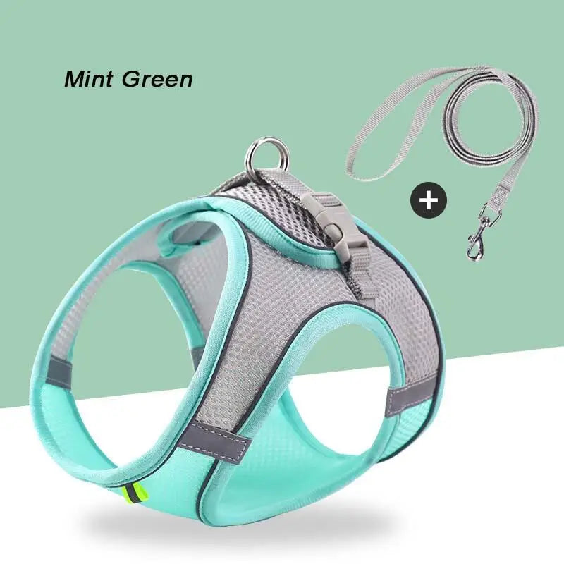 Adjustable Reflective Pet Harness with Leash | Escape-Proof Vest