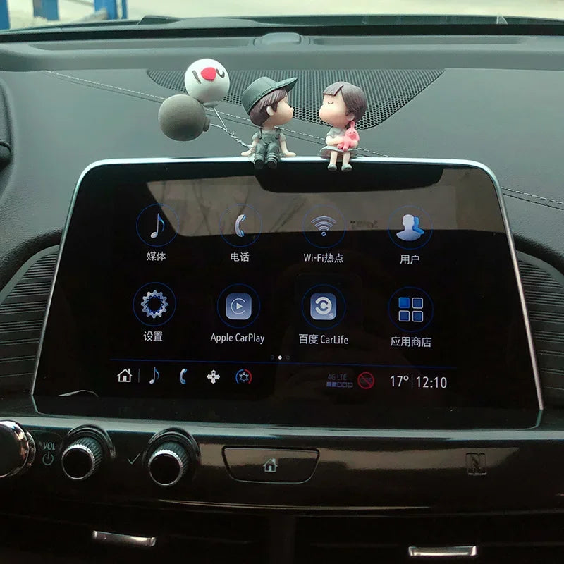 Car accessories, cartoon couple dolls, cute car display screen, balloon decoration, car accessories, men and women's gifts