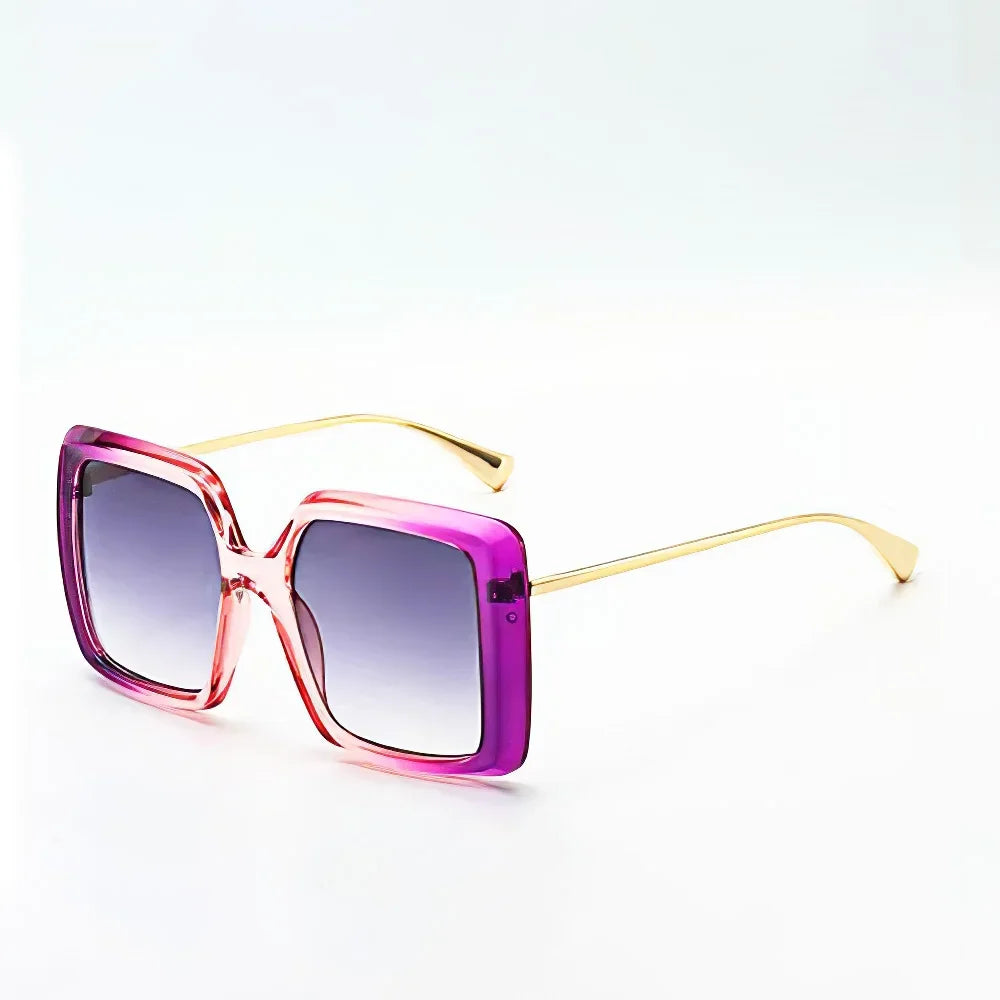 Vintage Trendy Sunglasses for Women – Metal Frame Gradient