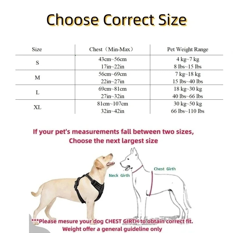 Dog Harness Vest | Adjustable for Small, Medium & Large Dogs